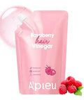 A'PIEU Raspberry Hair Vinegar Rinse [Refill], Dandruff, Buildup & Excess Oil, Smooth & Shiny Hair, Itchy Scalp Relief, pH Balancing, Fresh Raspberry Scent, Korean Haircare, 6.76 fl oz