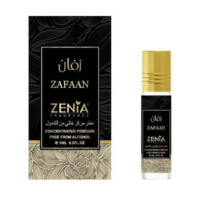 Zenia Zafaan Perfume Oil Roll-On 6Ml / 0.2Oz Long Lasting Alcohol-Free Fruity Floral Fragrance Oil With Peach Pineapple Blossom Rose & Musk