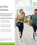 Terry Naturally Zinc Plus Selenium Immune & Respiratory Health Supplement Mineral Supplement With Zinc Bisglycinate Chelate Formula With Selenium For Cellular Health Support 60 Capsules