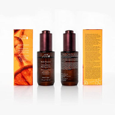 100% Pure Multivitamin + Antioxidants Pm Facial Oil Antiaging Skin Care Night Facial Oil Antiwrinkle Natural Face Moisturizer W/Retinol Vitamin C Coq101 Fl Oz