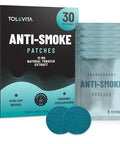 Tolevita Antismoke Herbal Patches Circle Shape 21Mg Teal Quit And Help Reduce Cravingsherbal Stop Aid For A Healthier Lifestyle 30 Patches