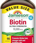 Jamieson Biotin 10000 Mcg Value Size 90 Softgels