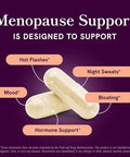 Smnutrition Menopause Support With Prebiotics And Probiotics For Women Hormone Balance Hot Flashes & Night Sweats 50 Billion Cfu Dim & Black Cohosh Triple Action Menopause Supplements For Women 30 Ct