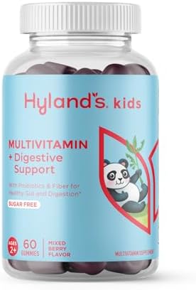 Hyland'S Kids Multivitamin + Superfoods Boost Sugar Natural Strawberry Flavored Gummies With Fruits & Veggies Blend 60Ct Bottle