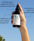 Sky Organics Vitamin E Oil Blend For Face Organic Antioxidant Facial Oil 30 000 Ius To Deliver Reparative Moisture And Soothe Dry Damaged Skin 100% Pure & Cold-Pressed 3.97 Fl Oz 117 Ml