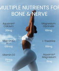 Bone and Nerve Complex Aquamin Calcium Aquamin Magnesium Magnesium Glycinate LTheanine Vitamin K2 Vitamin D3 Bone Health Nerve Function Stress Relief Cardiovascular Health Vegan 90 Servings