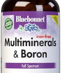 Bluebonnet Multi Minerals Plus Boron No Iron Vegetarian Capsules 180 Count
