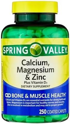 Calcium Magnesium Zinc with Vitamin D3 ÃƒÂ¢Ã¢â€šÂ¬Ã¢â‚¬Å“ Daily Mineral Supplement, 600 mg Calcium, 250 Caplets + STS Sticker
