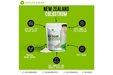 Antler Farms 100% Pure Zealand Colostrum 1 Lb 30 Servings