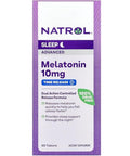 Natrol Advanced Sleep Melatonin Tablets Maximum Strength 10 Mg 60 Ea (Pack Of 3)