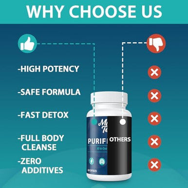 MythoTecq Detox and Cleanse Body Detox for Men and Women Fast Detoxification Kidney Cleanse andRepair Natural Herbal Premium Formula for Liver Digestion and Mood