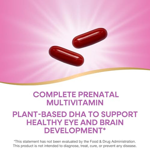 Nature'S Way Alive Complete Premium Prenatal Multivitamins For Women Healthy Eye And Brain Development 60 Vegan Softgels