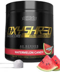 Ehp Labs Oxyshred Hardcore Super Dosed Pre Workout Powder Preworkout Powder With L Glutamine & Acetyl L Carnitine Energy Boost Drink 275Mg Of Caffeine Watermelon Candy 40 Servings