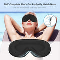 Anpkec Sleep Mask3D Contoured Sleeping Mask99% Light Blocking Eye Mask Zero Eye Pressure Cup Blindfold For Men Women With Adjustable Strap For Sleeping YogaTraveling(Black)