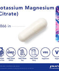 Pure Encapsulations Potassium Magnesium citrate 180 vcaps