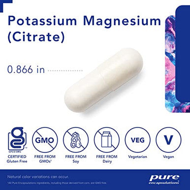 Pure Encapsulations Potassium Magnesium citrate 180 vcaps