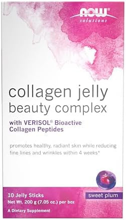 Now Foods Solutions Collagen Jelly Beauty Complex Sweet Orange Flavor 10 Jelly Sticks