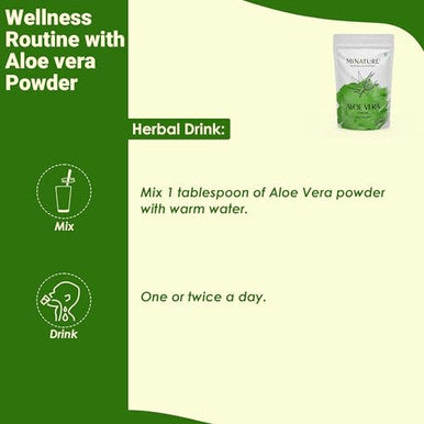 Minature 100% Aloe Vera Powder (Aloe Barbadenis) Pure Aloe Vera 8 Oz 227G