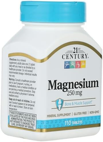 21St Century Magnesium 250 Mg 110 Tablets