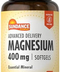 Sundance Magnesium 400Mg 40 Advanced Delivery Softgels Essential Mineral Supplement Nongmo And Gluten Formula