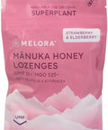 Manuka Honey Lozenges, Strawberry Elderberry Lozenges, for Sore Throat Relief, 15 Honey Cough Drops (2.1 oz) ÃƒÂ¢Ã¢â€šÂ¬Ã¢â‚¬Å“ Dry Mouth Lozenges with Propolis & Echinacea, made with Raw Honey for Immune Support