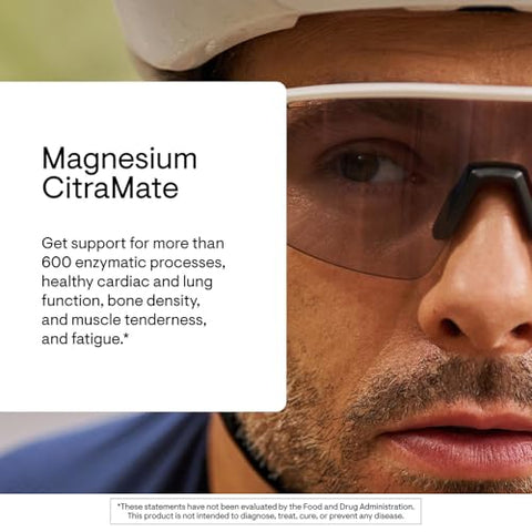 Thorne - Magnesium Citramate - Magnesium Citrate & Malate Supplement - Supports Heart Health Skeletal Muscles Cardiac & Lung Function Bone Density & More - Third-Party Certified 90 Servings