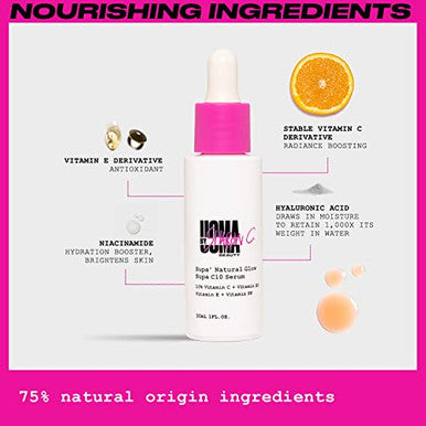 Uoma Beauty Vitamin C Serum For Face With Hyaluronic Acid + Niacinamide + Vitamin E 30Ml
