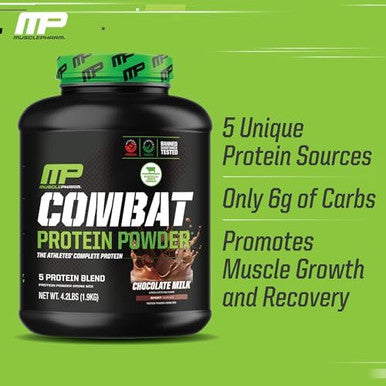 Muscle Pharm Combat 4Lb Chocolate Protein & Musclepharm Fish Oil