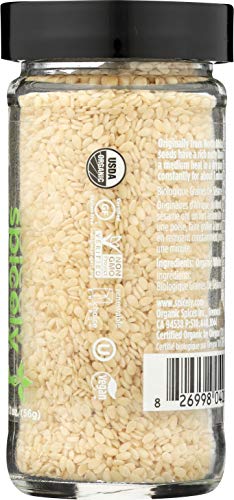 SPICELY Organic Sesame Seeds White 2.4 OZ