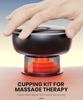 Eurpmask Choose The Color Of Europe Electric Cupping Kit For Massage Therapy With Remote Controller - 32 Levels Of Adjustable Suction & Heat Portable Cupping Therapy Set For Back Pain Relief Neck Muscle Soreness