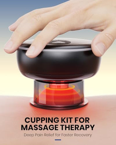 Eurpmask Choose The Color Of Europe Electric Cupping Kit For Massage Therapy With Remote Controller - 32 Levels Of Adjustable Suction & Heat Portable Cupping Therapy Set For Back Pain Relief Neck Muscle Soreness