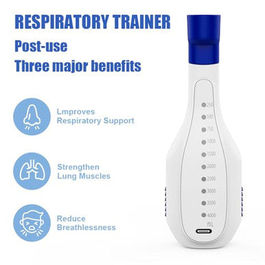 Comayjohn Respiratory TrainerExercise EquipmentAdjustable Pressure Setting Custom Resistance Easy To Clean Easy To Carry.
