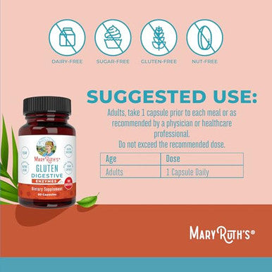 Maryruth's Gluten Digestive Enzymes 60 Count