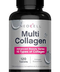 Neocell Super Multi Collagen Peptides 120 Tablets 10 Types Of Collagen Skin Hair And Nails Beauty Supplement For Men And Women