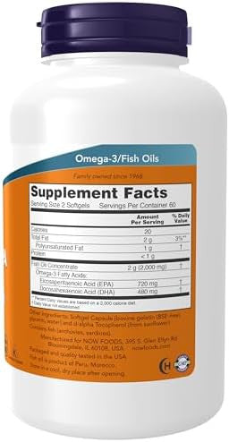 Now Foods Supplements Super Omega Epa 360 Epa / 240 Dha Molecularly Distilled Cardiovascular Support 240 Softgels