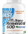 Doctor'S Best Transresveratrol 600 Mg 60 Count & Fisetin With Novusetin 100 Mg 30 Count