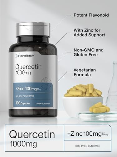 Horbaach Quercetin 100 Capsules 1000Mg