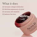 Arencia Overnight Red Smoothie Face Mask Serum, Glowing & Soothing With 30% Red Collagen, Niacinamide, Peptide, Vitamin E
