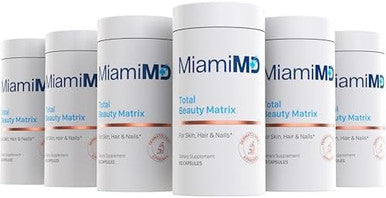 MiamiMD Total Beauty Matrix Collagen Supplements for Women Collagen Capsules with Vitamin C for Hair Skin and Nails Cruelty Free