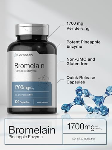Horbaach Bromelain 120 Capsules 1700 Mg