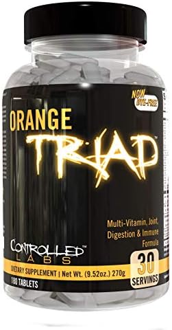 Controlled Labs Bundle Orange Triad (30 Serv) Orange Oximega Fish Oil (120 Softgels) Promore Protein (27 Serv) Chocolate Ice Cream Sundae