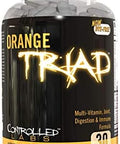Controlled Labs Bundle Orange Triad (30 Serv) Orange Oximega Fish Oil (120 Softgels) Promore Protein (27 Serv) French Vanilla Ice Cream Sundae