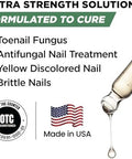 FOOT CURE Toenail Renewal Solution Extra Strength Care for Toe Nail AND Fingernails Nail Repair Solution for broken Discolored Nails Renews Damaged Cracked Ingrown Toenail Made In USA