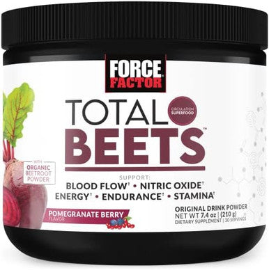 Force Factor Total Beets Nitric Oxide Powder And Perfect Maca Root Chews Energy Mood And Balance Supplement Bundle