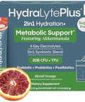 Hydralyte Metabolic Support - 5In1 Probiotic Blend - Support Glp-1 Production With Akkermansia Muciniphila + Prebiotic Fiber + Electrolytes - Daily Metabolism & Digestion - Sugar (30 Packets)