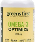 Greens First Omega3 Optimize Daily Supplement Ultrapure Potent Marine Oil For Heart Brain & Joint Health High Epa/Dha Immune Support 850Mg (120 Softgels)