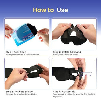 Crouvm Disposable Sleep Masks Bulk Blackout Blindfolds For Men Women Soft Eyemasks Adjustable For Sleeping Travel Yoga Light Blocking Night Eye Mask For Party Games Team Building 100 Packs