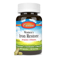 Carlson Women's Iron Restore 28 mg Iron + B Vitamins Menstrual Support Iron Absorption and Women's Health 180 Capsules