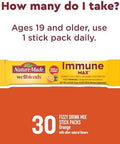 Nature Made Wellblends Immunemax Fizzy Drink Mix, Vitamin C 1500Mg, Zinc 15 Mg, Vitamin D3 1000 Iu (25 Mcg), Plus B Vitamins And Electrolytes Hydration Blend, 30 Stick Packs