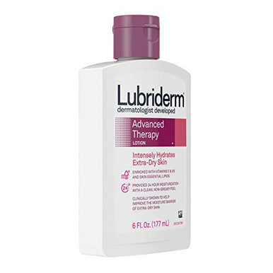 Lubriderm Advanced Therapy Moisturizing Lotion With Vitamins E And B5 Deep Hydration For Extra Dry Skin Non-Greasy Formula 6 Fl. Oz